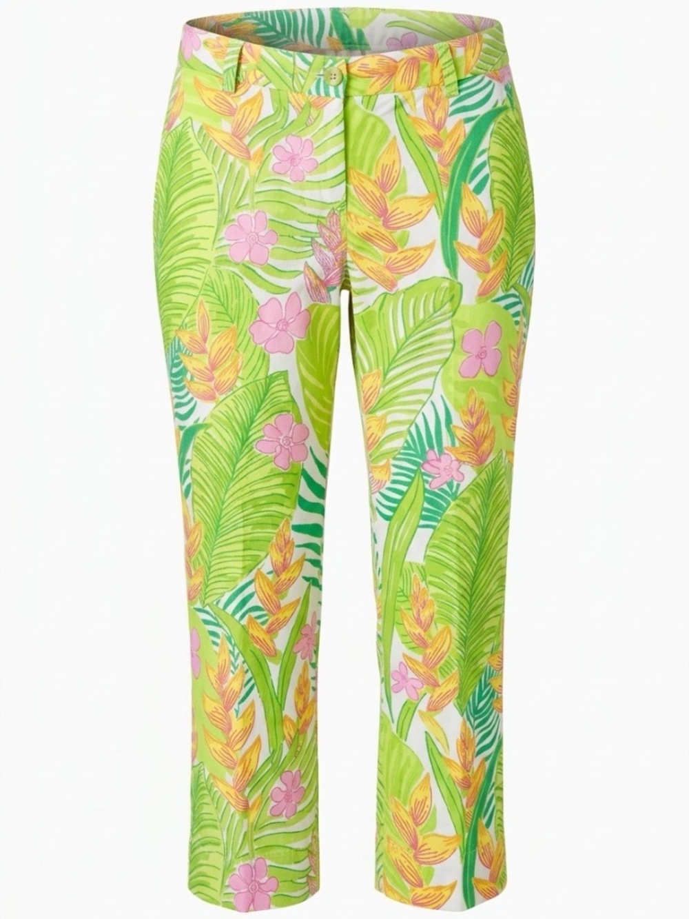 Lilly Pulitzer White Label Tropical cropped pants - size 4